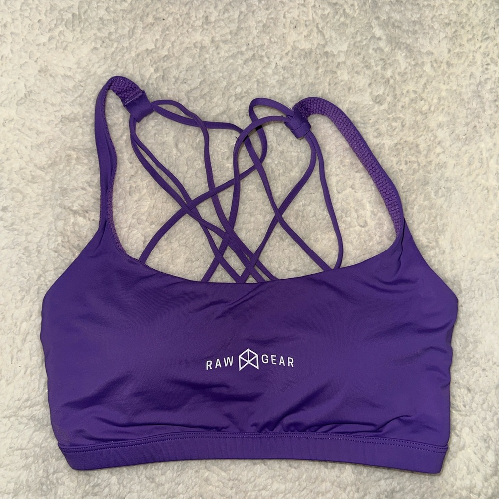 Purple Strappy Rawgear Sports Bra, Medium, BNWOT